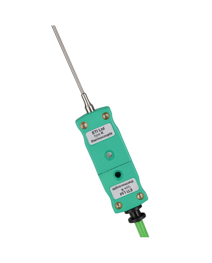 ETI Givare, termoelement typ K, tunn, snabb nålgivare för instick med kabel, perfekt för kött, Ø1 spets x 90mm