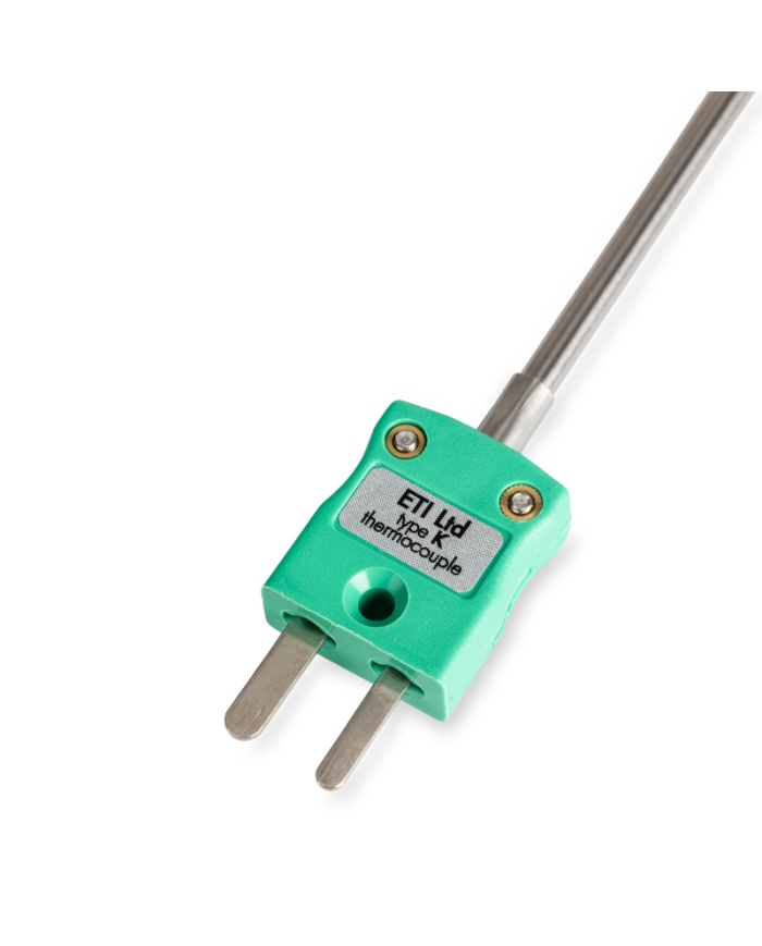 ETI Givare, termoelement typ K, tunn, snabb nålgivare för instick utan kabel direkt till termometer, perfekt för kött, Ø1,8mm x 120mm