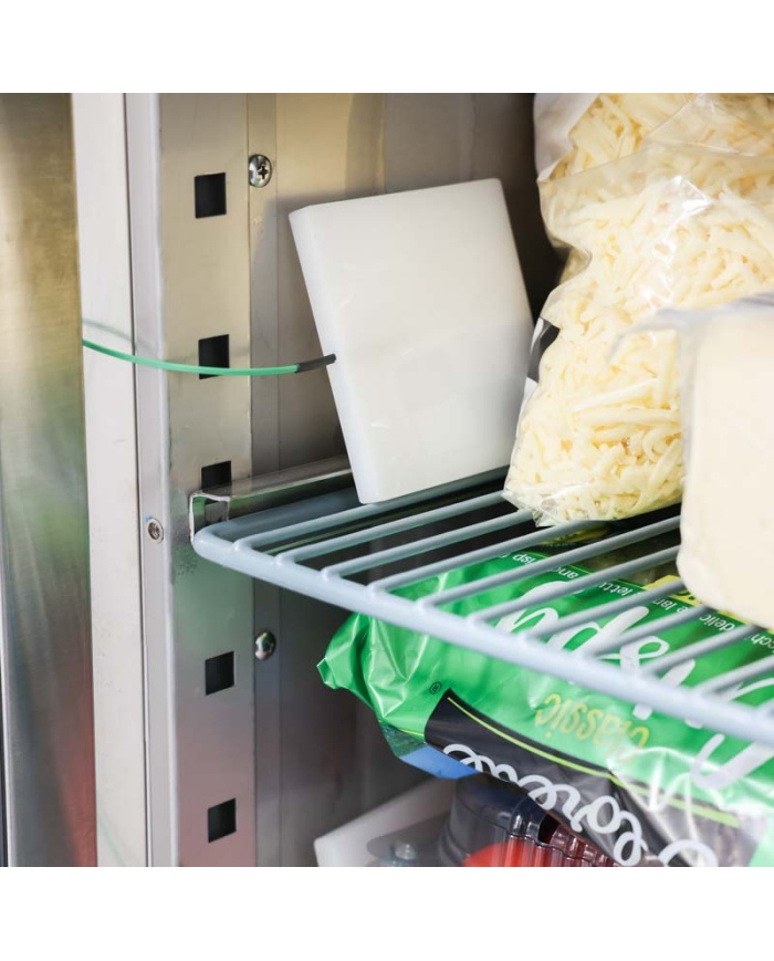 ETI Givare, termoelement typ K, simulerar temperatur i livsmedel i kylar och frysar med sin stora mätkropp, 9 x 100 x 100mm. 1 meter kabel