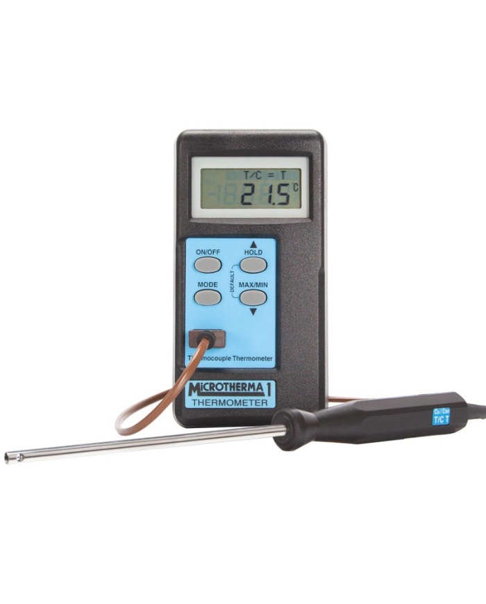 ETI Termometer MicroTherma 1, med inbyggd kalibrering och programmerbar offset-inställning