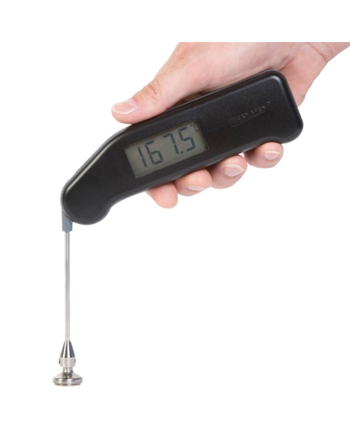 ETI Pro-Surface Thermapen – Svart. Lämplig för mätning på stekbord, etc. Utfällbar ytgivare. -49.9 till 299.9°C