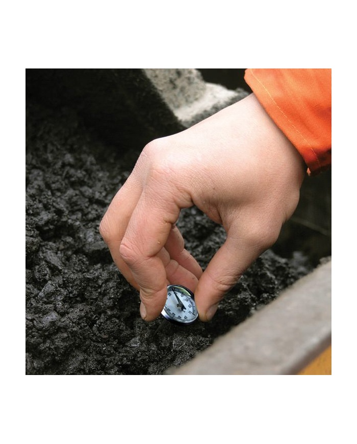 ETI Traditionell analog termometer Ø25mm mättavla. -40 till +70°C. Givare Ø4 mm x 130 mm