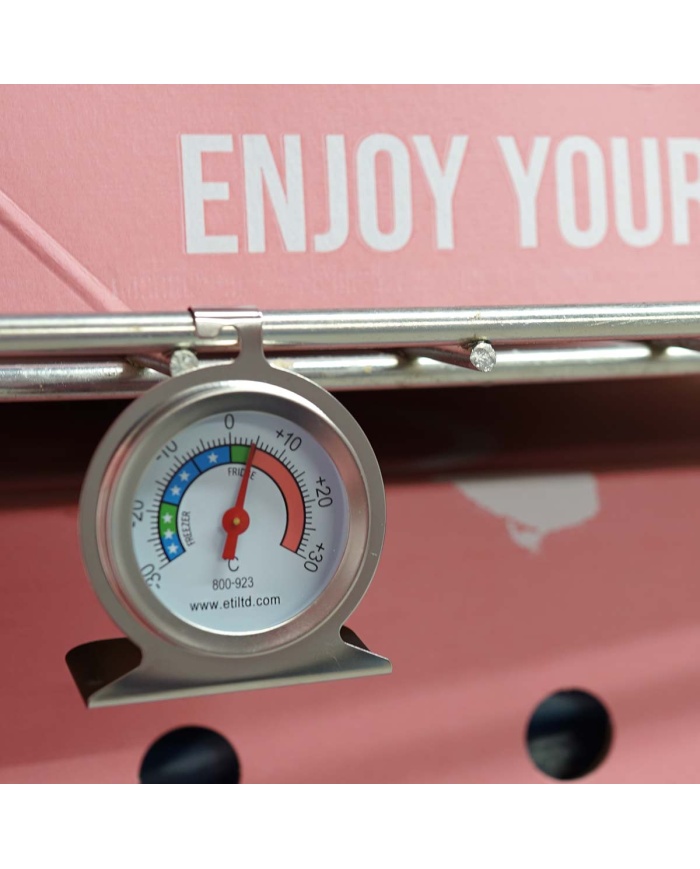 ETI Analog frystermometer med fot, rostfritt stål, 50mm visartavla