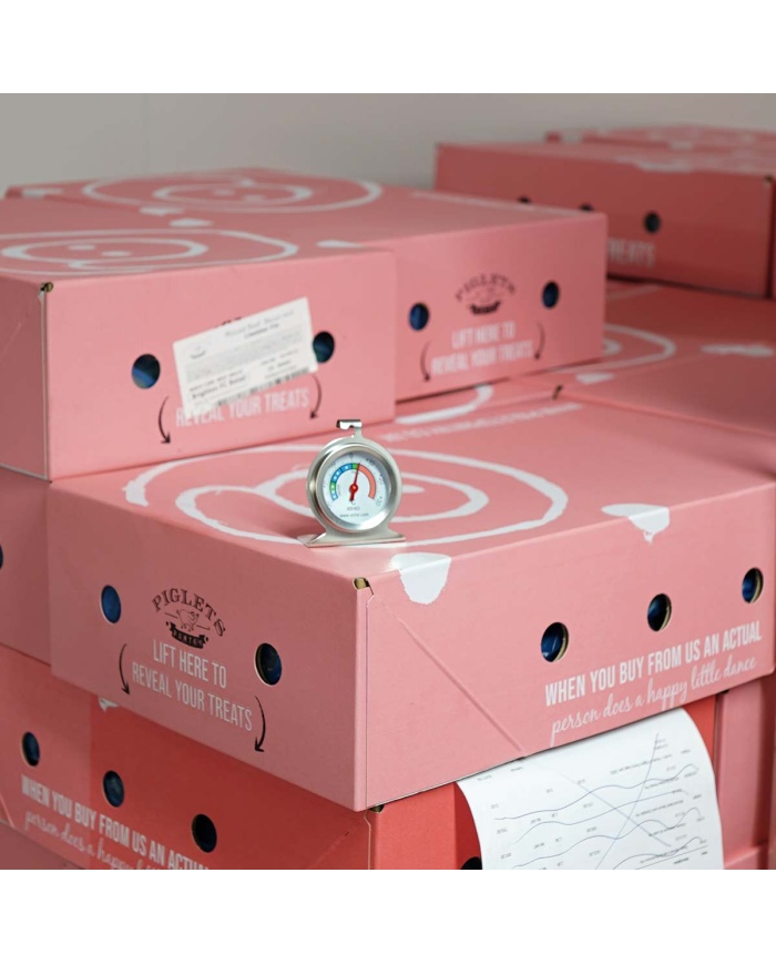 ETI Analog frystermometer med fot, rostfritt stål, 50mm visartavla