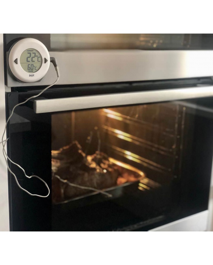 ETI DOT Digital ugnstermometer med armerad kabel 1,2m och insticksnål 114mm