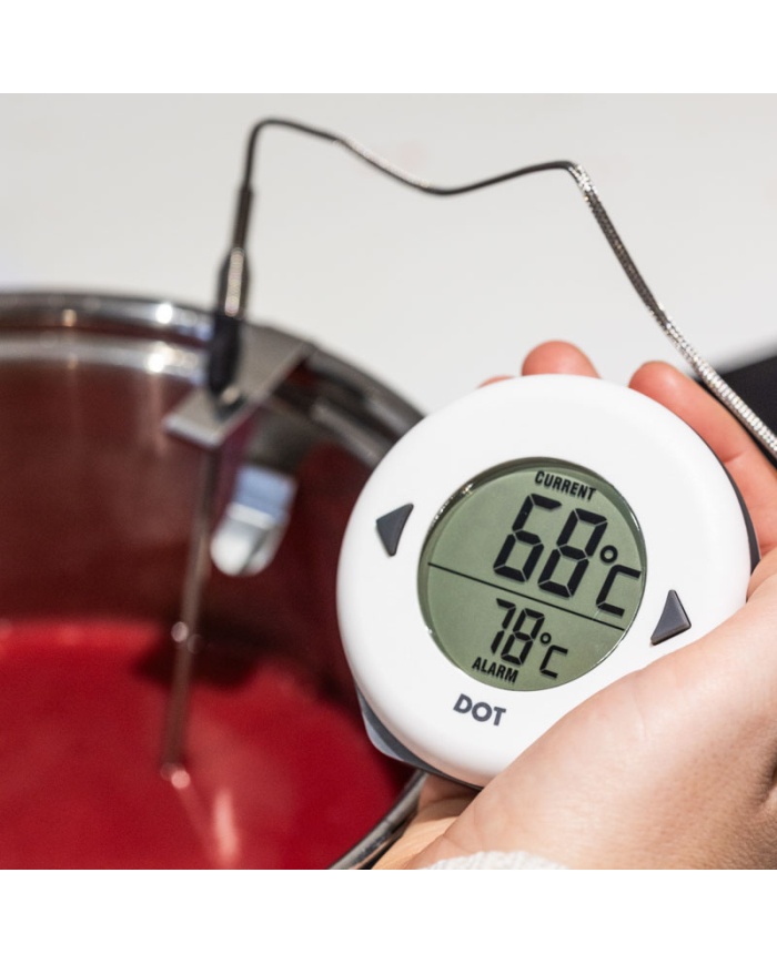 ETI DOT Digital ugnstermometer med armerad kabel 1,2m och insticksnål 114mm