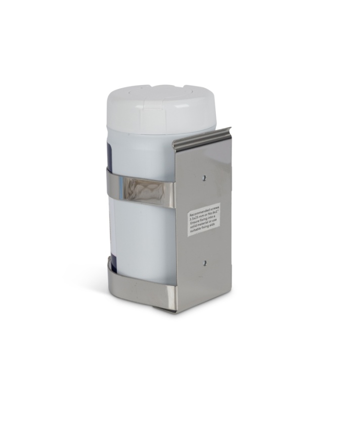 ETI Väggfäste i rostfritt stål passande Probe Wipes rengöringsservetter (17-836-052)