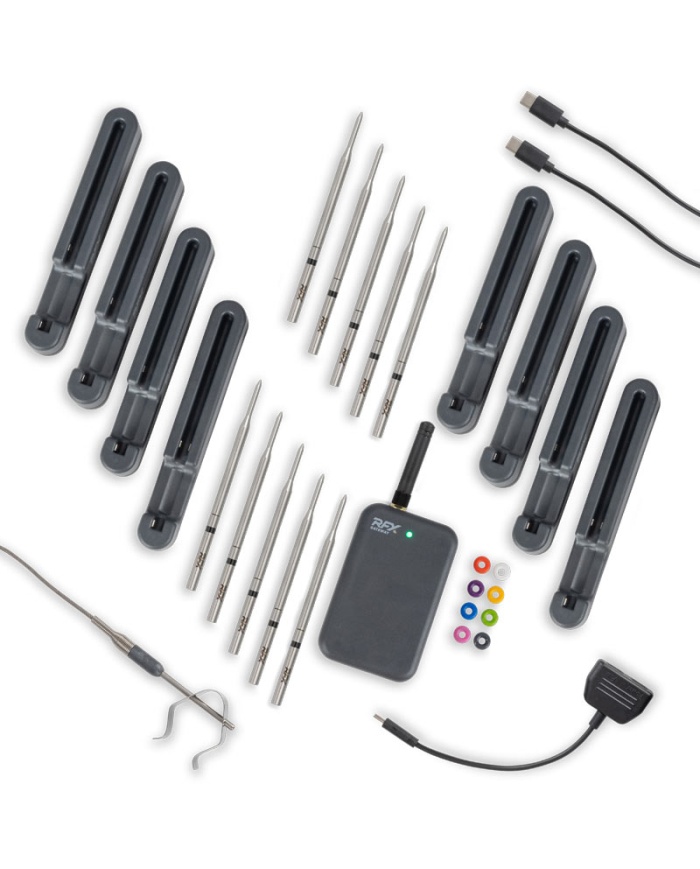 ETI Trådlöst RFX starter-kit med 10st trådlösa insticksgivare och mottagare.