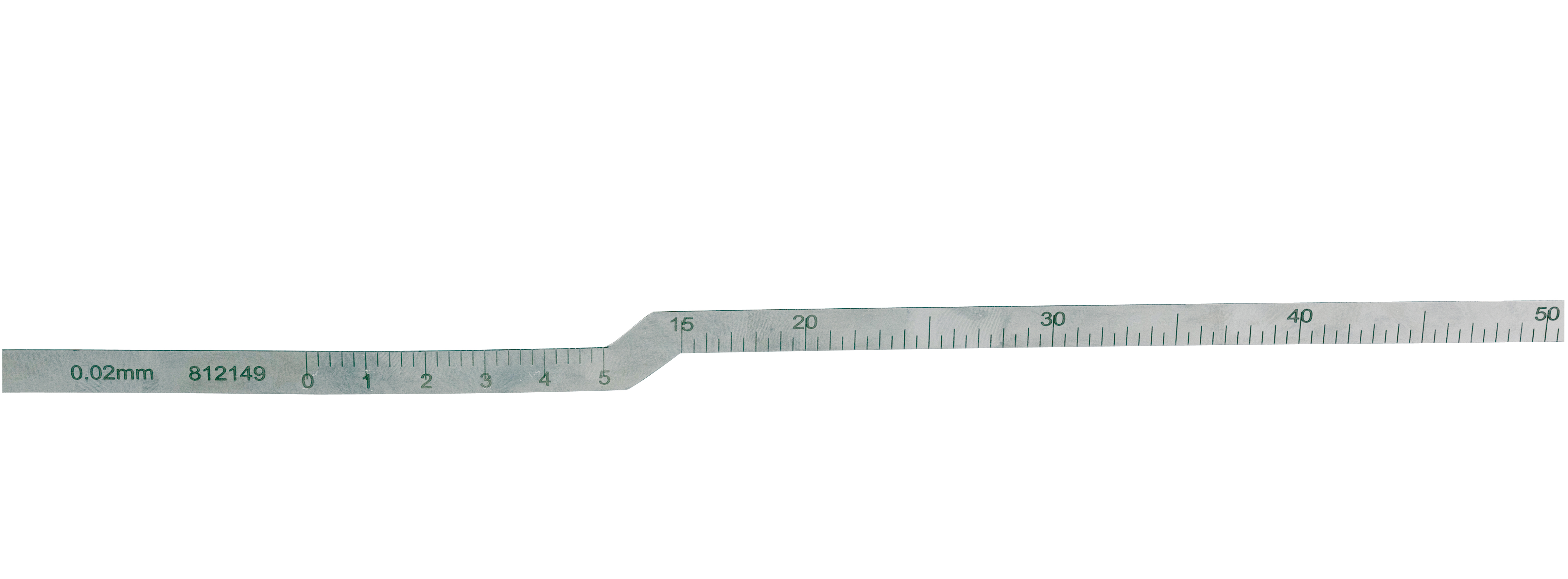 Omkretsband med angivelse av diameter i blankstål, diameter 50-300 mm, gradering för diameter i mm, nonius 0,02 mm, bandbredd 13 mm