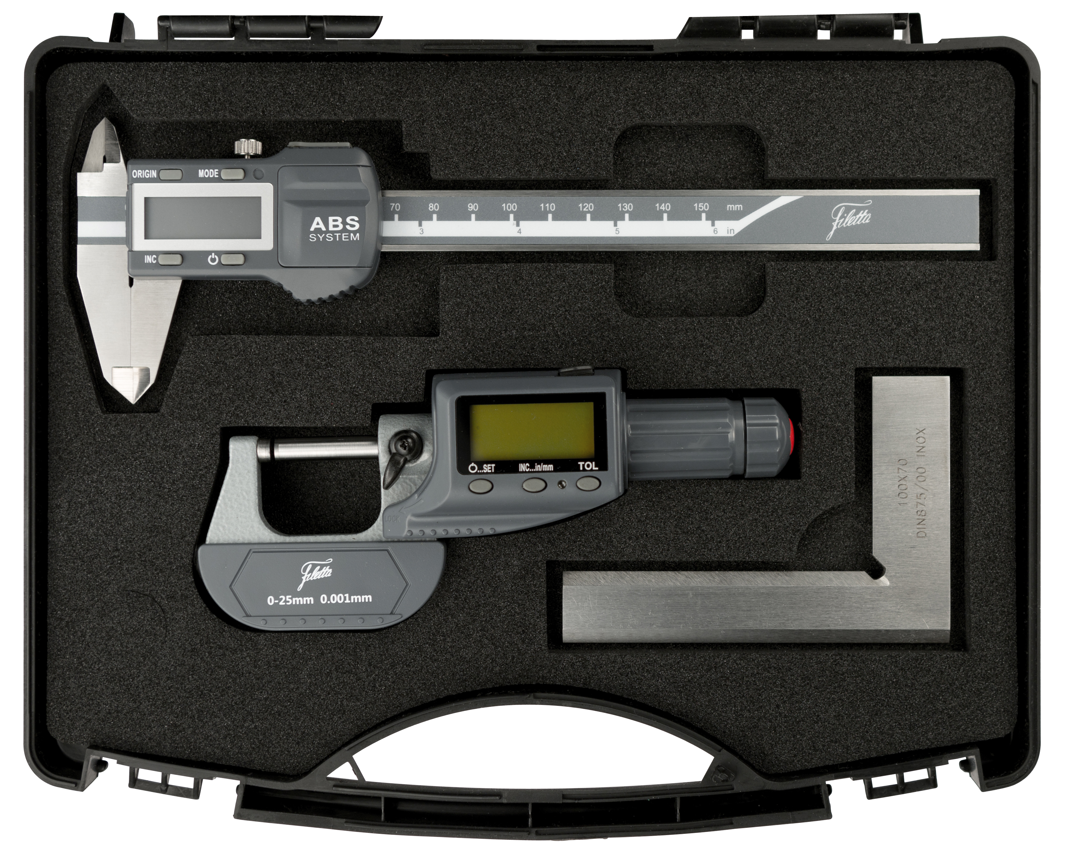 Mätinstrumentset med skjutmått och mikrometer